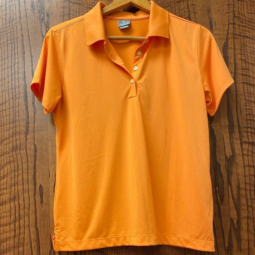 PAGE & Tuttle women’s apricot dry‎ fit golf shirt
